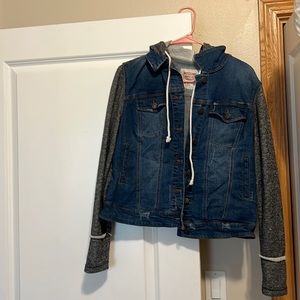 Cute denim and cloth Jean jacket